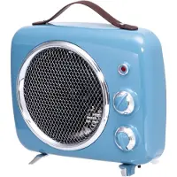 Bellus Radiateur soufflant rétro bleu 2000 W