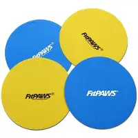 FitPAWS Cibles 4 pcs Jaune et bleu