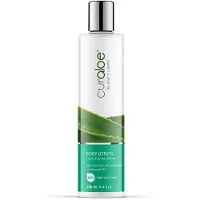 Curaloe Lotion pour le corps à l'aloe vera avec beurre de karité africain et huile d'avocat - 80% d'aloe (Lotion pour le corps)