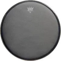 Remo ES-0814-10 Ebony Suede Ambassador Black Dot 14 inch peau de caisse claire Ebony Suede Ambassador Black Dot 14''