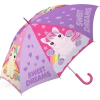 Kids Euroswan Filles, Parapluie, Parapluie SWEET DREAMS transparent Ø41cm, Transparent