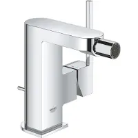 GROHE Plus Mitigeur monocommandé pour bidet, saillie 123mm, garniture de vidage à tirette, 33241003