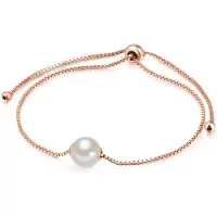 Valero Pearls Bracelet or rose / blanc perle
