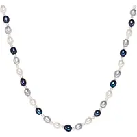 Valero Pearls Chaîne gentiane / argent / blanc