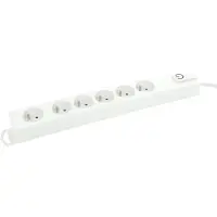 Profile Bloc Multiprise Blanc + Interrupteur (192688)