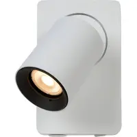 Lucide Lampe de chevet Nigel avec point de charge USB blanc