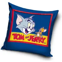 Carbotex Tom & Jerry - Housse de coussin Tom et Jerry 40 x 40 cm