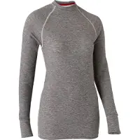 Damart - Premières couches femme - T-Shirt Comfort 3 Col Rond Femme Gris Chine Moyen pour Femme
