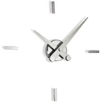 Nomon Puntos Suspensivos Horloge Murale 4ts | Chromed, Steel Hands