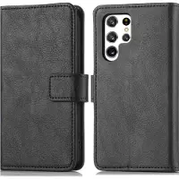 IMoshion Étui de télephone portefeuille de luxe Samsung Galaxy S22 Ultra - Noir