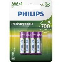 Philips 700 MAH AAA LR03 X4