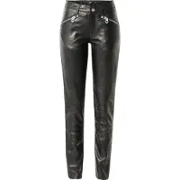 MAURITIUS Pantalon en cuir de - ZipaTrouser SNVV - S - 5XL - pour Femme - noir - Taille M