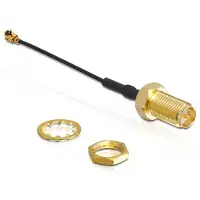 DeLOCK Connecteur d'antenne I-PEX / RP-SMA, 5cm (Câble d'antenne)