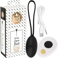Lust Love Ball Oeuf Vibrant Black 15,7 cm