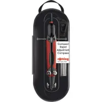 Rotring Boussole à réglage rapide, Compas, Argent, Noir