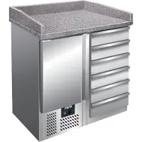Saro Banc de préparation de pizza compact | Garantie de 2 ans
