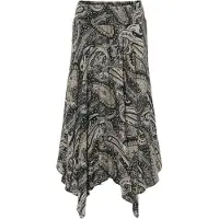 Bonprix Jupe midi asymétrique 100% viscose