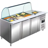 Saro Saladette de luxe avec plateau en verre
