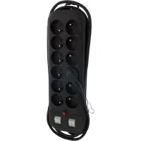 Exin Barrette d'alimentation Exin 12v PA 2x switch 3m 3x1.5 noir