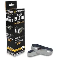 Work Sharp Knife & Tool Sharpener Ken Onion Edition (Mk.1 & Mk.2), Replacement Belt Kit WSSAKO81119, set de 5 bandes d'aiguisage, X22, grain 700