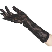 Rimba by Rimba Gants en dentelle taille unique - Noir - One Size