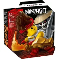 LEGO 71730 NINJAGO Battle Set : Kai vs. Skulkin avec toupie d'action