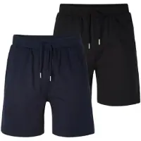 Le jogger Pantalon de pyjama bleu marine / noir