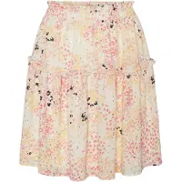 Vero Moda Jupe 'Hannah' beige / jaune pastel / pitaya / noir