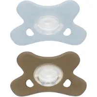 Difrax Sucette Silicone Natural Ice - Clay 0-6 Moins 2 pc(s) Sucette(S)