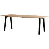 TIPTOE New Modern Table à Manger Rectangulaire en Bois 220 cm x 95 cm | Graphite Black