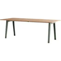 TIPTOE New Modern Table à Manger Rectangulaire en Bois 220 cm x 95 cm | Eucalyptus Grey