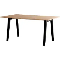 TIPTOE New Modern Table à Manger Rectangulaire en Bois 160 cm x 95 cm | Graphite Black