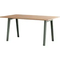 TIPTOE New Modern Table à Manger Rectangulaire en Bois 160 cm x 95 cm | Eucalyptus Grey
