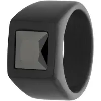 Lucardi Bague graphite / argent