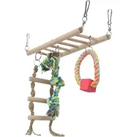 Trixie Pont de jeu suspendu Grand pour furet, rongeur et oiseau - L 35 x l 15 cm