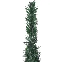 vidaXL Sapin de Noël artificiel pré-éclairé avec guirlandes vert 210cm