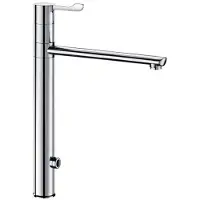 Delabie Pivot électronique. MBatt. 230V Sortie pivotante H300 L250,levier L100mm