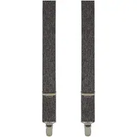 Profuomo Bretelles gris, Unicolore