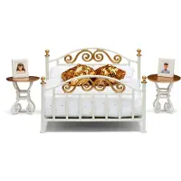 Lundby Brass Bed Set 18292 Toy Doré Enfants