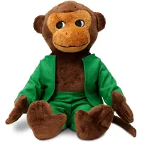 Peppi Pitkätossu Animaux en peluche beige / chocolat / vert / noir