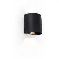 Lutec Applique LED encastrée noire pour l'extérieur 10W GEMINI
