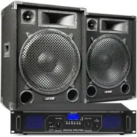 Fenton DJ -Soundinstallation mit Bluetooth - Max15 DJ -Lautsprecher + Bluetooth -Verstärker -Kombination -