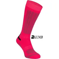 Starling Chaussettes de Ski Starling Whistler Fuschia Gris (2-paires)-Pointure 31 - 34
