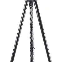 RedFire Barbecue de jardin avec trépied et bol à feu 50 cm Noir