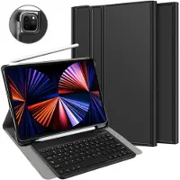 Just in Case Apple iPad Pro 12,9 inch (2020) Toetsenbord Hoes Zwart QWERTY
