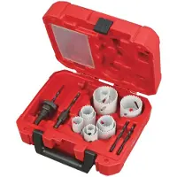 Milwaukee Scies cloche - - Hole Dozer - Pack de 10 - Diamètres de 19 à 57 mm - Technologie Rip Guard