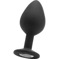 Ouch! Diamond Plug Anal Noir 8 cm