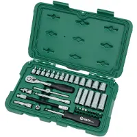 Sata Jeu de clés à douille 6 pans, 1/4" 25 pcs. (1/4")