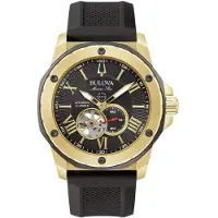 Bulova Montre Noir Analogique Hommes Marine Star 98a272