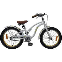 Volare Vélo enfant Miracle Cruiser - Fille - 18 pouces - Blanc - Prime Collection